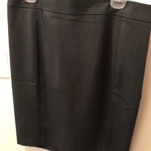 Charcoal grey LOFT pencil skirt